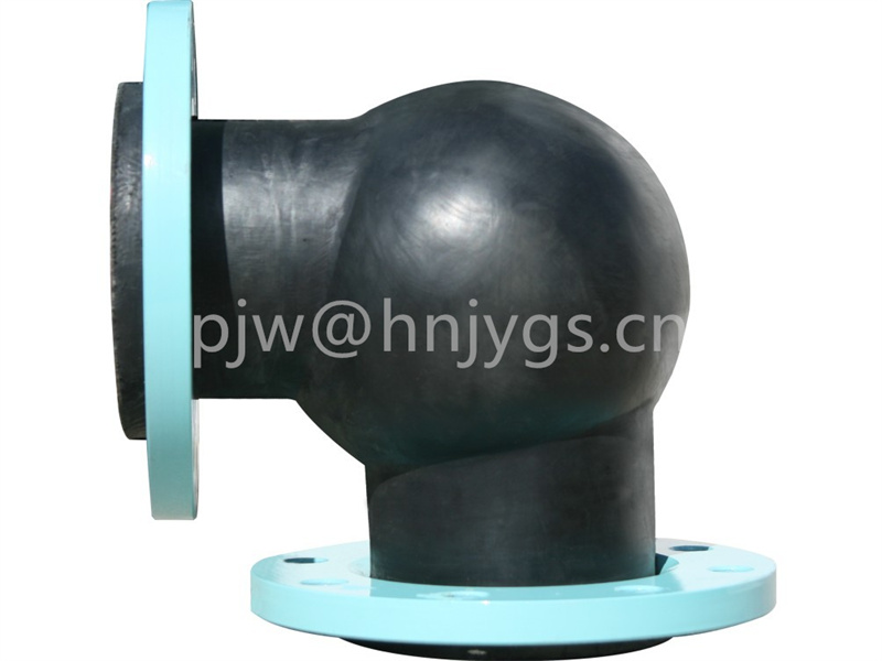 90° elbow rubber expansion joint flange connection