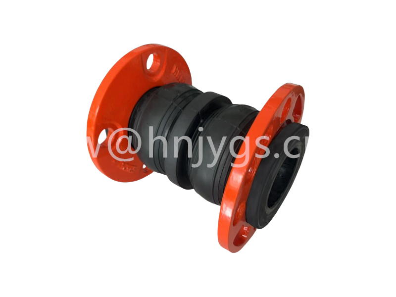 Ductile iron cast steel flange single sphere rubber expansion joints